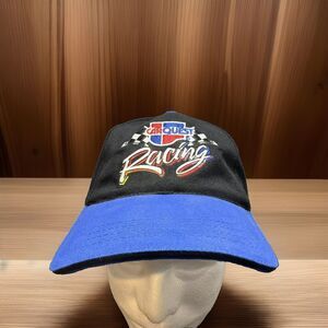 CARQUEST Racing Hat: Black & Blue Strap Back Adjustable Baseball Cap Auto Parts